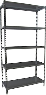 thumbnail of SimonRack Estantería Metálica, 2000x1200x300 mm, 5 Alturas, Bandeja Metal, 200 kg de Punto Flexión, Antracita/Galva - Simonclick