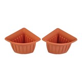 thumbnail of Eck-Blumentopf 6er-Set Terrakotta Pflanztopf Blumenkübel Pflanzkübel Pflanzgefäß Terrakotta