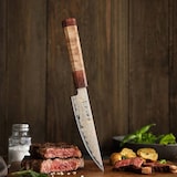 thumbnail of Hezhen - Cuchillo de filete de Damasco Koper (serie X05C) - 14 cm - 80 gramos