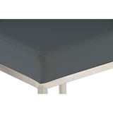 thumbnail of Banco de bar Montreal com cobertura em pele sintética aço inoxidável/cinza