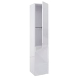 thumbnail of Badezimmerset HWC-B19b, Waschtisch Spiegelschrank Hängeschrank, hochglanz FSC®-zertifiziert ~ weiß