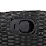 thumbnail of vidaXL Tuinstoelen 2 st verstelbaar met kussens poly rattan zwart