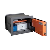 thumbnail of ARREGUI Plus C 181040 Caja fuerte de empotrar con cerradura certificada de llave y codigo, Caja doble Seguridad Fundo extensible, 27 x 38,5 x 20/30 cm