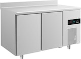 thumbnail of Gastro Kühltisch Umluftkühlung 2 Türen Aufkantung, 1400x700x850mm 281l -2/+8°C