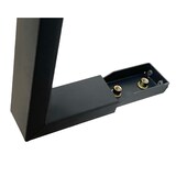 thumbnail of DanDiBo Handtuchhalter Metall Schwarz Wand Handtuchhaken 96499 Schmal Handtuchleiste Hakenleiste Modern Küche Bad Badtuchhalter