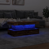 thumbnail of Table basse avec lumières LED vieux bois 90x50x40 cm Modèle Unique