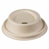 thumbnail of 250x Domdeckel aus Zuckerrohr für Coffee-TO-GO Pappbecher O 80mm