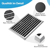 thumbnail of Fußmatte Außen Schmutzfangmatte für Draußen - 55 x 90 cm silbernem Aluminiumrand Wetterfester Fußabstreifer Outdoor Fußmatte