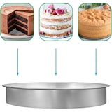 thumbnail of Stampo Tortiera Professionale per Cottura, 15x10h cm, Rotonda, Alluminio Anodizzato | Perfetta per Torte Margherita Alte e Dolci Rustici