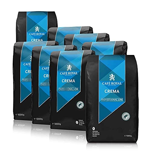 Café en grains | Crema 8x1kg | Café Royal Pro | Certifié Rainforest