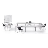 thumbnail of Rocada pizarra lacada de doble cara con soporte volteable curve 120x150cm (1500x1200mm)