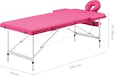thumbnail of Helloshop26 - Klappbare zweiteilige Massageliege rosa Edelstahl 02_0001809