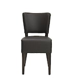 thumbnail of METRO PROFESSIONAL Gestoffeerde restaurantstoel Jack, set van 2, beukenhout/kunstleer, zwart