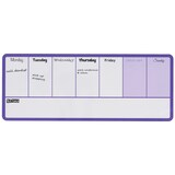 thumbnail of Organizador semanal magnético NOBO 140X360 mm, violeta.