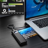 thumbnail of Aplic M.2 NVMe Gehäuse USB 3.2 Gen 2 auf PCIe 3.0 und SATA kompatibel mit 2230, 2242, 2260, 2280