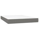 thumbnail of vidaXL Boxspringbett mit Matratze & LED Dunkelgrau 140x200 cm Stoff