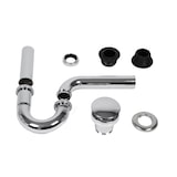 thumbnail of Waschbecken Keramik Marmoroptik Aufsatzwaschbecken Oval 595 x 420 x 140 mm Komplettset