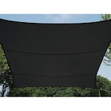 thumbnail of Sonnensegel, winddurchlässig, wasserdurchlässig, 5 x 5 m, 180 g/m², HDPE, Quadrat, Dunkelgrau