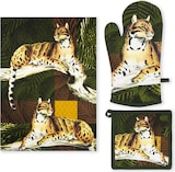 thumbnail of Excelsa Küchentextilien-Set 3-Teilig Leopard Bunt