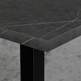 thumbnail of Bistrotisch 70x70 cm | D4878 LV Marmor Dunkel |  Gusseisen Gestell