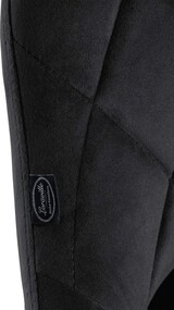 thumbnail of Barhocker FALON - Samt Schwarz 46x49x83 cm Schwarz | Barstuhl Mit Lehne Drehbar Tresenhocker Tresenstuhl Kneipenhocker Kneipenstuhl