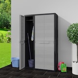 thumbnail of vidaXL Gartenschrank mit 4 Regalen Schwarz und Grau