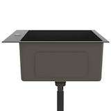 thumbnail of vidaXL Gootsteen handgemaakt roestvrij staal zwart