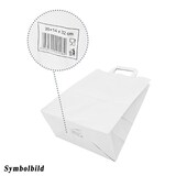 thumbnail of 100x GASTRO Papiertragetaschen 25 x 26 x 17 cm mit EAN-Code weiss
