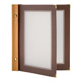 thumbnail of Securit® Carte A5 "Wood" - Marron - 4 vues