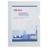 thumbnail of SIGMA Fundas para folios con apertura de esquina, DIN A4, transparente, granulada, polipropileno, 100 unidades