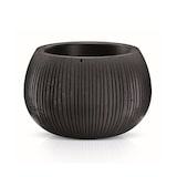 thumbnail of WellHome - Set van 3 Bloempotten 0,75L Beton Schaal Ø14,4 cm/u Zwart Cement Kleur