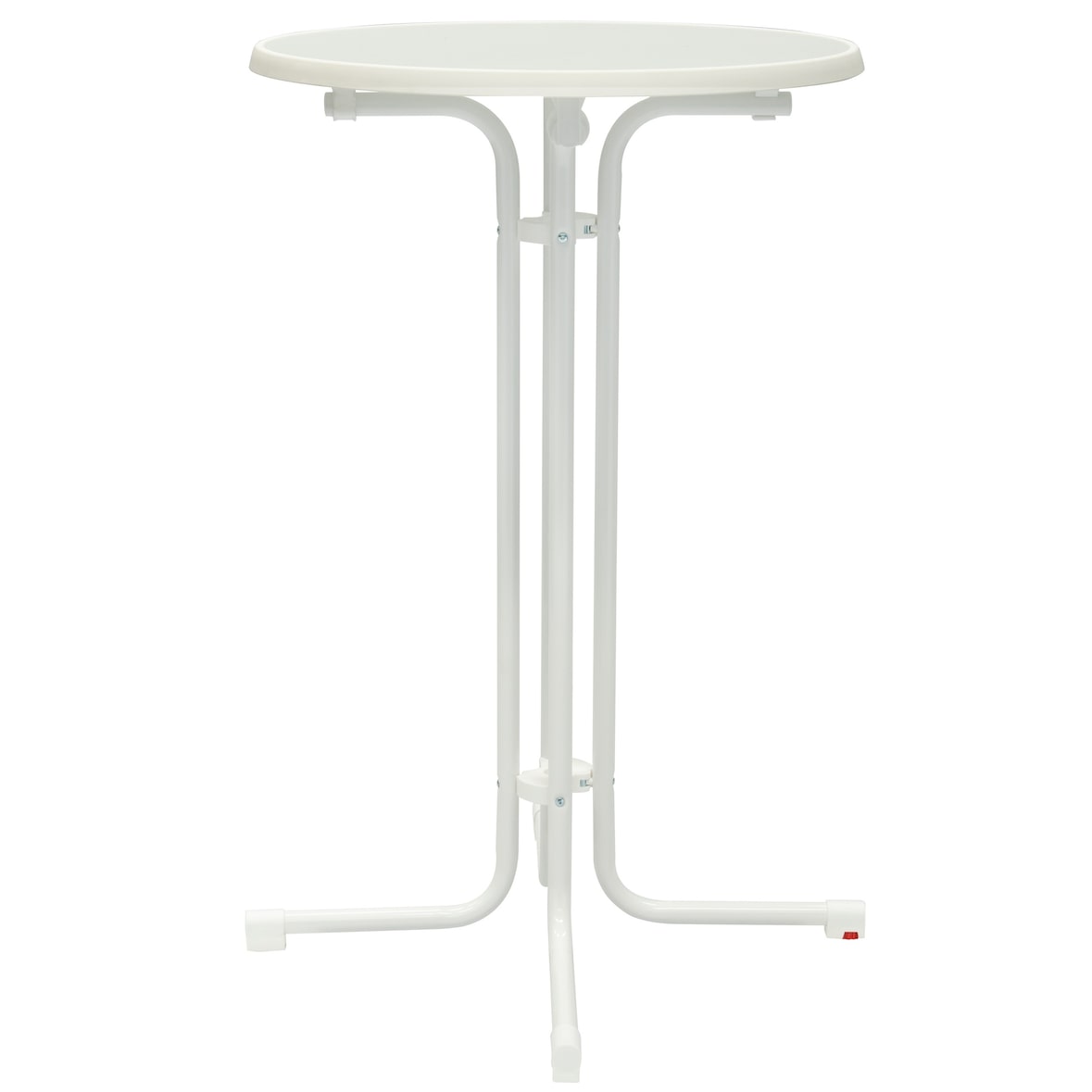 METRO PROFESSIONAL Stehtisch klappbar Mistrano, Stahl, Ø 70 x 110 cm, rund, weiß