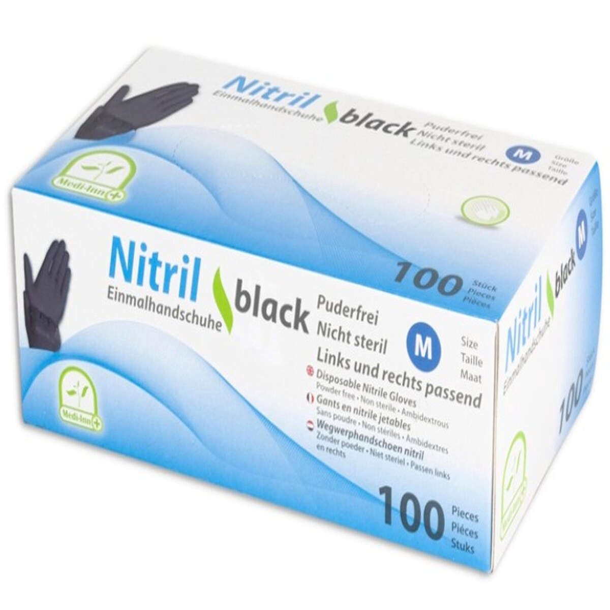 BodyProducts Medi-Inn Nitrilhandschuhe - schwarz - Gr. XL - 1000 Einmalhandschuhe