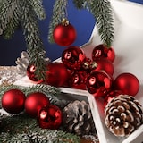 thumbnail of Christbaumkugeln Weihnachtskugeln bruchfest D: 4cm rot 16er Set