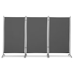 thumbnail of Leco Sichtschutz / Stellwand, 260 x 156 cm, Metall / Polyester, anthrazit, 3-teilig