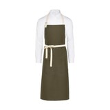 thumbnail of SANTORINI - Contrasted Bib Apron with Pocket: One Size / Olive