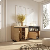 thumbnail of Sideboard, Küche, Schrank, Dielenschrank, 210, 4 Türen, XXL Elektrokamin, Industriedesign, Moderner Stil, Eiche _ 418_16