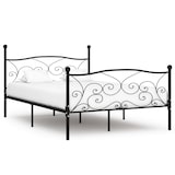 thumbnail of vidaXL Bettgestell mit Lattenrost Schwarz Metall 120 × 200 cm
