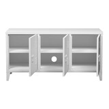 thumbnail of Helloshop26 - Mueble de TV con 3 puertas 58 x 113 x 40 cm blanco 03_0007764