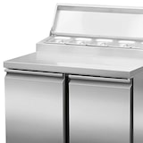 thumbnail of Tavolo refrigerato per preparazione inox 2 porte 176L 900x700mm. Banco frigo per bar, ristorante e ristorazione.