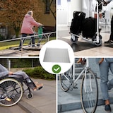 thumbnail of TRUTZHOLM Türschwellenrampe Bordsteinrampe 63 cm Länge 250 kg Traglast Aluminium Rollstuhlrampe mit Tragegriff