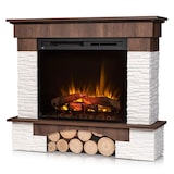 thumbnail of PORTO - Caminetto Elettrico Angolare A Libera Installazione - Rovere - 23" - 91 x 89 x 76,5