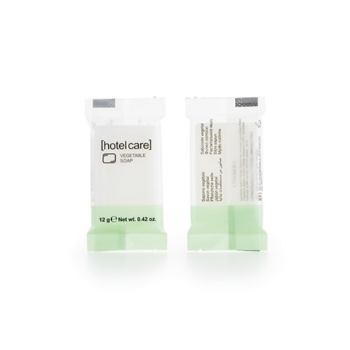 150 Seifen Hotel Care eckig 8 mm x 52 mm x 33 mm weiss pflanzlich im Flow Pack