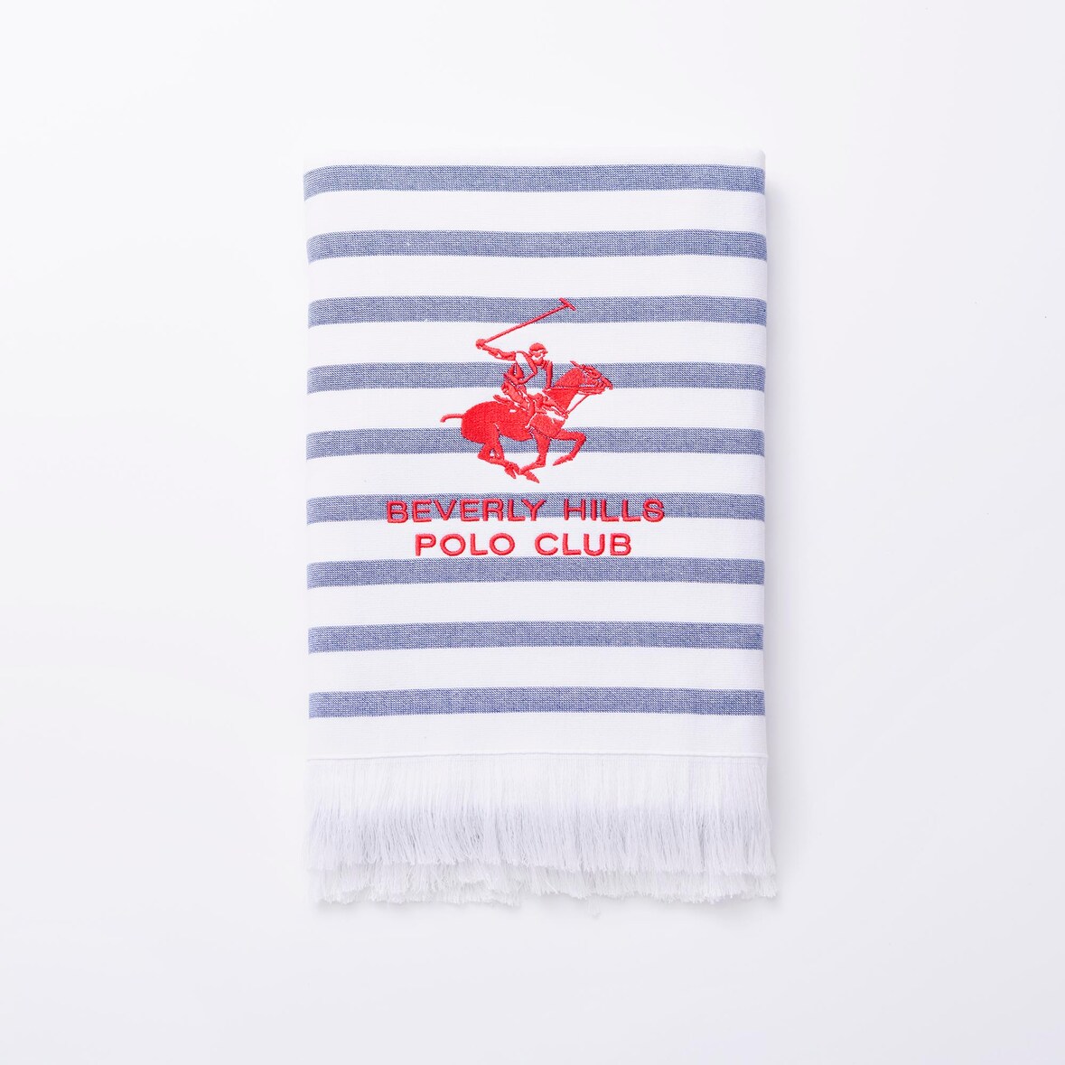 BERGNER Polo Club - Toalha 80x165cm 100% Algodão nas cores Branca e Azul