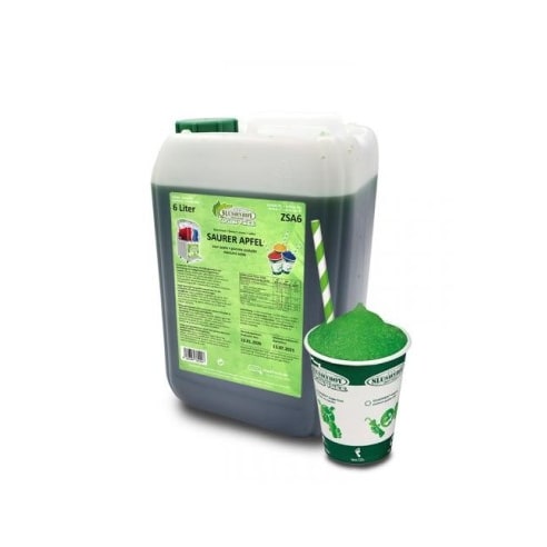 Slushyboy Sirop pour granités sans sucre POMME - Carton de 2 bidons de 6L