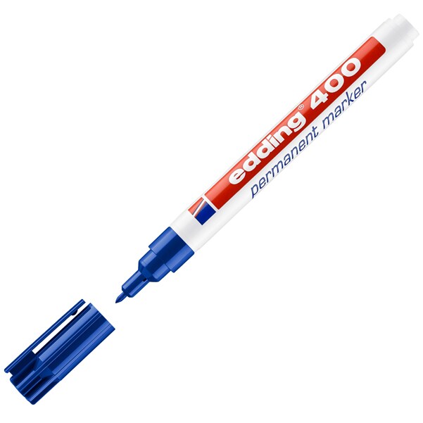 Marcador 400 Redondo 1mm azul recarregável com edding T 25
