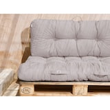 thumbnail of Lot coussins extérieur pour palette gris galet 120x80 Imperméables Anti-UV DECOARTS