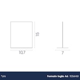 thumbnail of Danieli - Espositore Porta Menu da Tavolo 10 Pezzi - Portalistino A6 Acrilico Trasparente Con Base a T