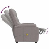 thumbnail of vidaXL Massagesessel Taupe Stoff