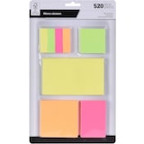 thumbnail of Haftnotiz Klebezettel Haftzettel 1040 Stk. div. Größen Neonfarben Sticky Notes